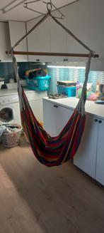 Kleurrijke Hangmat - Relax in Stijl!, Tuin en Terras, Hangmatten, Ophalen of Verzenden, Zo goed als nieuw, Eenpersoons, Binnen