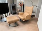 Rolf Benz torino fauteuil met hocker, Ophalen, Eenpersoons, Zo goed als nieuw, Minder dan 150 cm