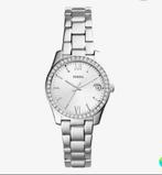 FOSSIL v352 Scarlette horloge zilver met strass, Ophalen of Verzenden, Zo goed als nieuw, Grijs, Meisje