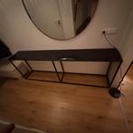 Side table zwart, Huis en Inrichting, Tafels | Sidetables, Ophalen, 200 cm of meer, Zo goed als nieuw, Glas