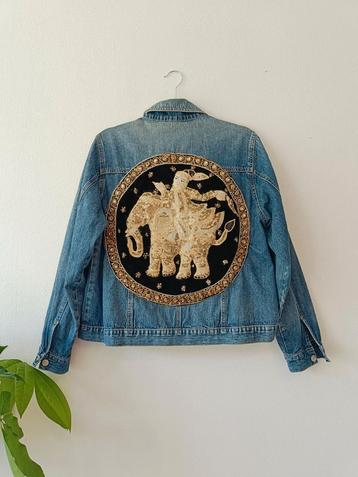 Spijkerjasje spijkerjas denim jacket blauw maat S M L beschikbaar voor biedingen
