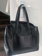 Laptoptas / Schooldtas Leer Zwart, Ophalen of Verzenden, Gebruikt, Zwart, Shopper