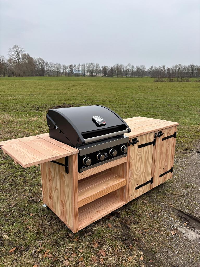 Maatwerk buitenkeuken, Tuin en Terras, Buitenkeukens, Ophalen of Verzenden, Zo goed als nieuw, Gas