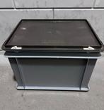 Stapelbare kunststof opbergbox met deksel (gebruikt), Minder dan 50 cm, Ophalen of Verzenden, Minder dan 40 cm, Nieuw