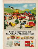Retro reclame 1980 Lego stratenplaten & snackbar, Verzamelen, Retro, Verzenden, Overige typen