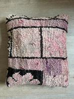 Handgeknoopte Marokkaanse wollen berber kussen, Ophalen of Verzenden, Zo goed als nieuw, Overige kleuren, Vierkant