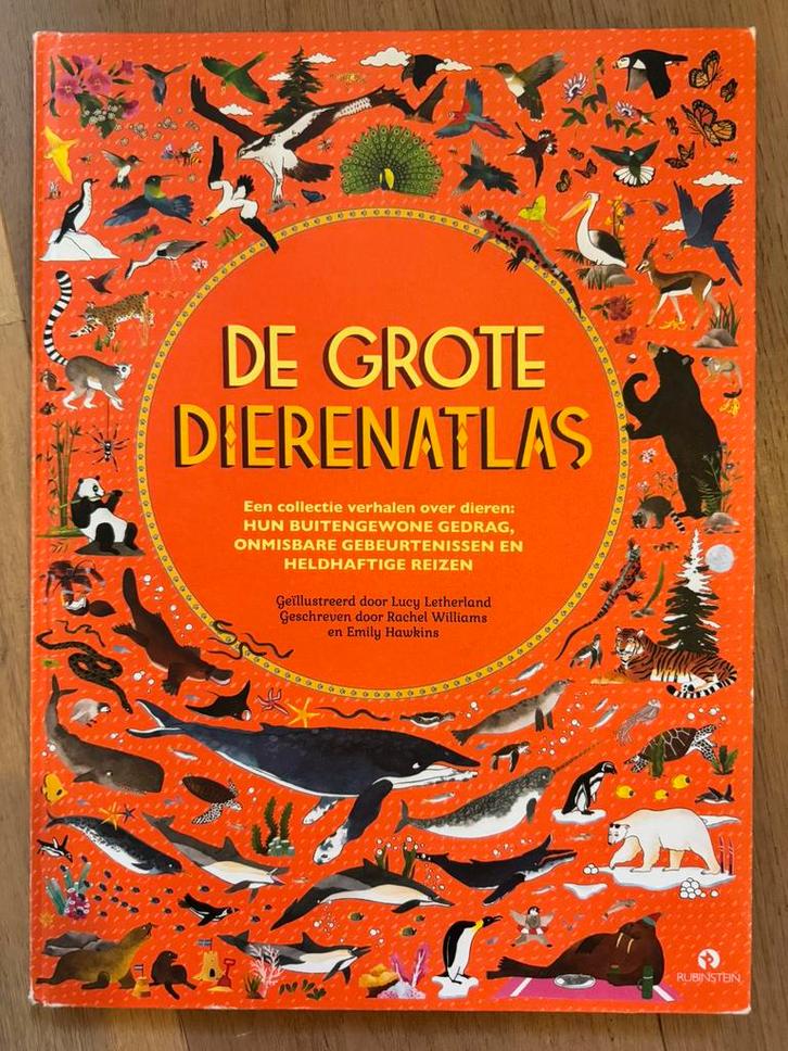 Rachel Williams - De grote dierenatlas, Boeken, Kinderboeken | Jeugd | onder 10 jaar, Zo goed als nieuw, Non-fictie, Ophalen of Verzenden