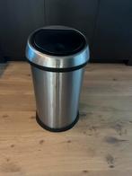 Brabantia prullenbak touch bin, matt steel., Ophalen, 50 tot 75 cm, 40 liter of meer, Zo goed als nieuw