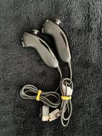 Nintendo Wii Nunchucks Zwart, 3 spelers of meer, Ophalen of Verzenden, Zo goed als nieuw, Vanaf 3 jaar