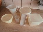 tupperware opbergbakje voorraadbeker voorraadbus maatbeker, Ophalen of Verzenden, Gebruikt, Wit, Bus of Trommel