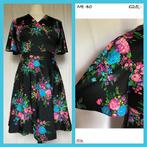 53. Vintage jurk mt 40, Kleding | Dames, Jurken, Gedragen, Maat 38/40 (M), Vintage, Ophalen of Verzenden