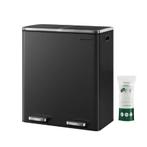 SONGMICS Vuilnisbak 60 liter (2 x, Huis en Inrichting, Woonaccessoires | Prullenbakken, Overige materialen, Met pedaal, PrullebakkenEnzo