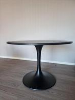 Te koop: zwarte tafel van hout en metaal, Ophalen, Zo goed als nieuw, Zwart, Minder dan 50 cm