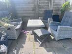 Mooie tuinset, Tuin en Terras, Ophalen, 4 zitplaatsen, Kunststof, Zo goed als nieuw