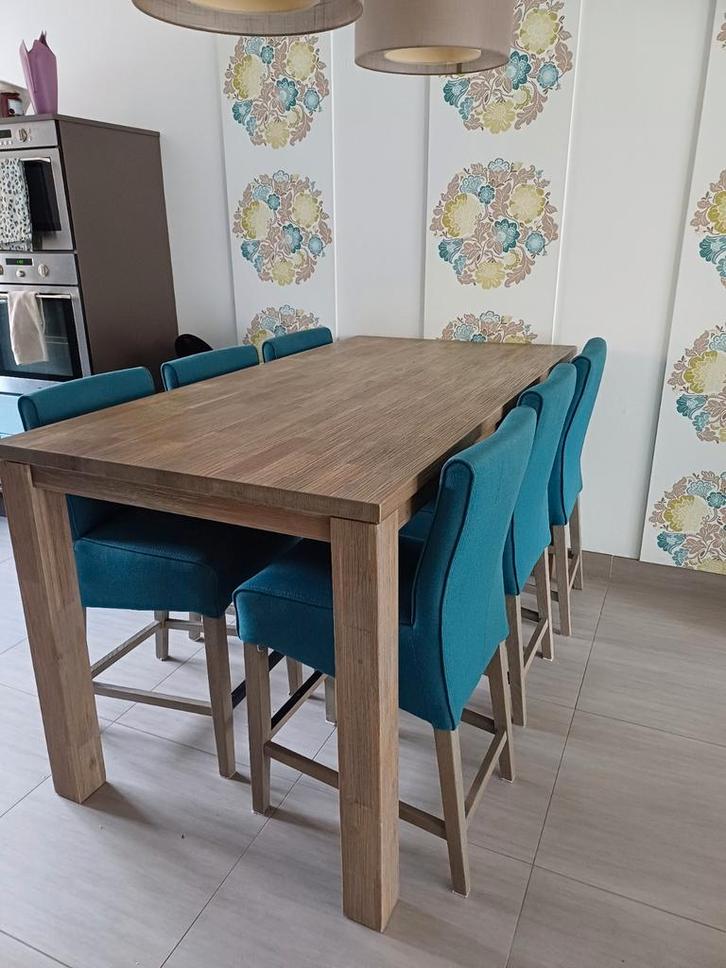 Eettafel met 6 stoelen - In goede staat!, Huis en Inrichting, Tafels | Eettafels, Ophalen