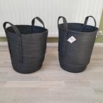 2 zwarte manden, als nieuw, Huis en Inrichting, Mand, Rond, Nieuw, Ophalen of Verzenden