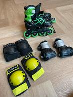 Skeelers met beschermset, maat 31-34, Ophalen, Verstelbaar, Gebruikt, Kinderen