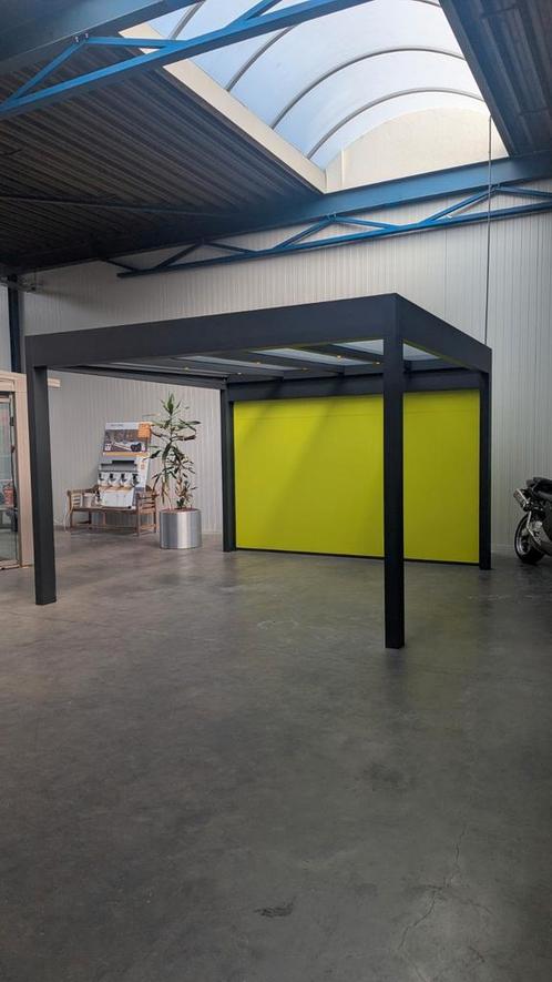 SHOWROOM - 3,5 x 3,5m Kubistische overkapping met screen, Tuin en Terras, Overkappingen, Zo goed als nieuw, Veranda, Ophalen