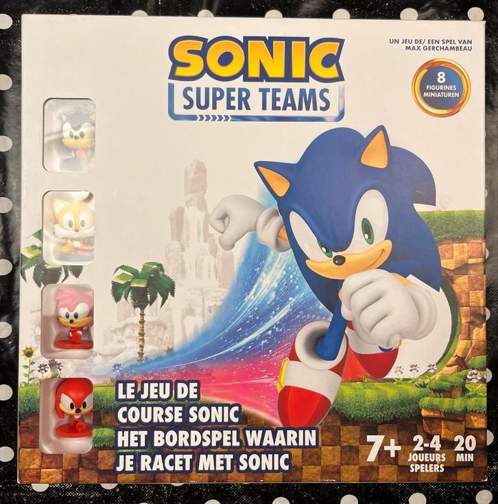 Sonic Super Teams Bordspel - Race met Sonic!, Hobby en Vrije tijd, Gezelschapsspellen | Bordspellen, Gebruikt, Drie of vier spelers