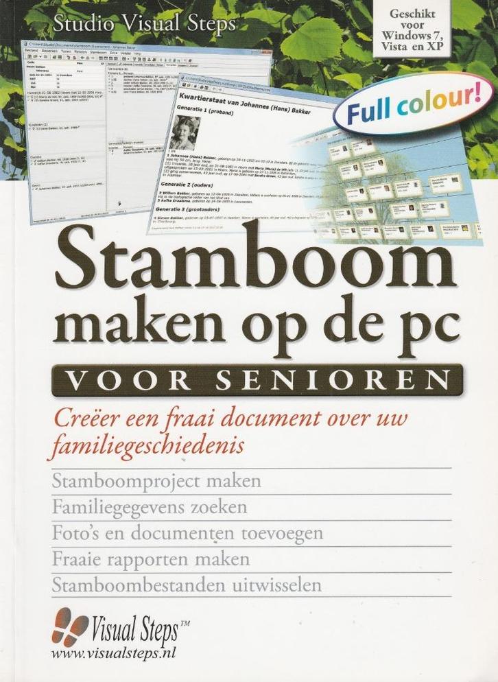 Stamboom maken op de P.C. voor senioren, Boeken, Informatica en Computer, Zo goed als nieuw, Overige onderwerpen, Ophalen of Verzenden