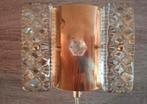 Vitrika messing wandlamp., Ophalen of Verzenden, Zo goed als nieuw, Glas