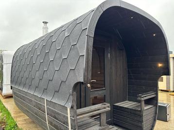 Barrelsauna 310 cm I Verlichting I Thermowood I Luxe Banken beschikbaar voor biedingen