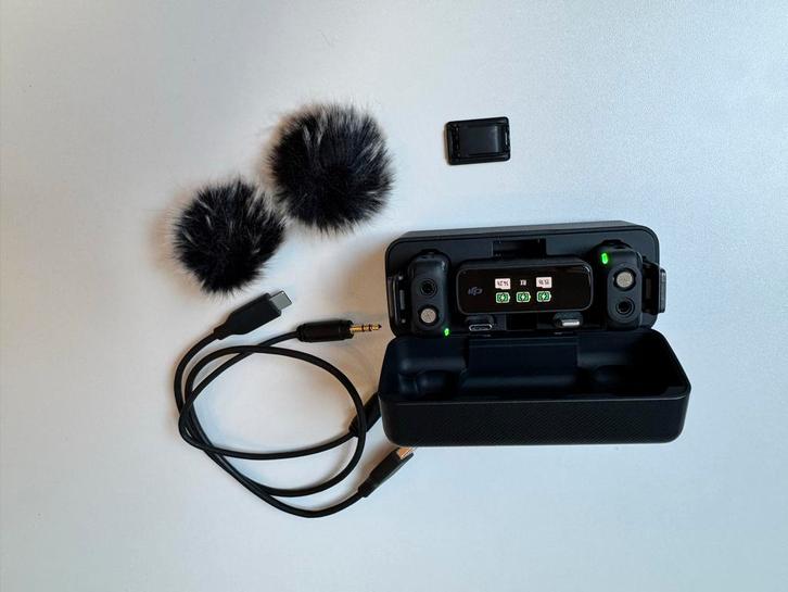DJI Mic Draadloos Microfoonsysteem, Audio, Tv en Foto, Professionele Audio-, Tv- en Video-apparatuur, Zo goed als nieuw, Audio