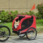 Hondenaanhanger fietskar hondenfietskar rood/zwart nieuw, Dieren en Toebehoren, Overige Dieren
