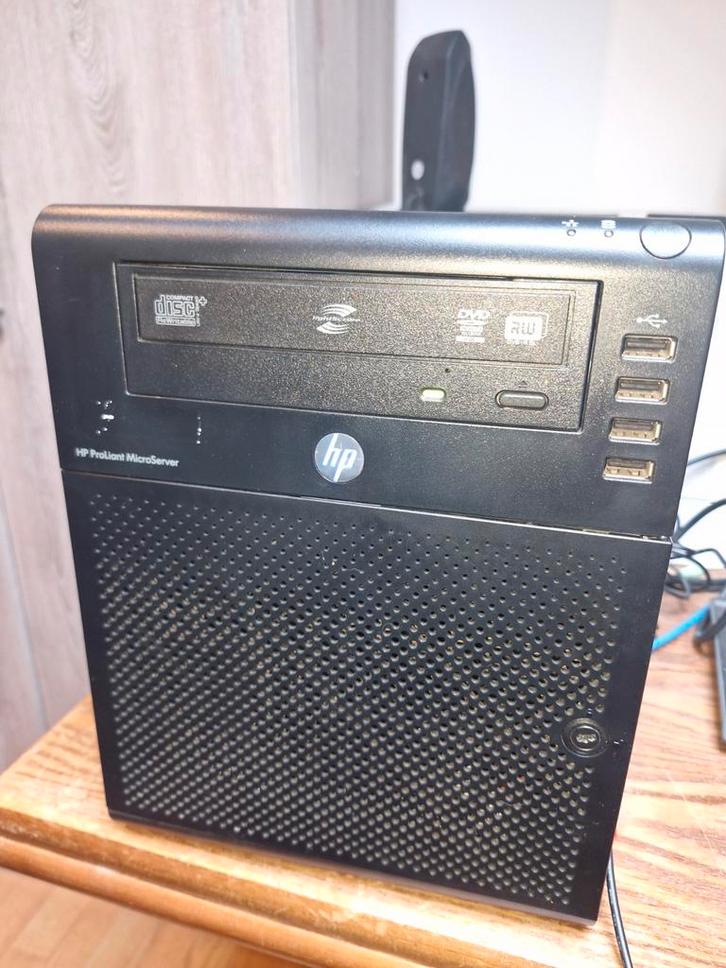 HP ProLiant MicroServer met 2 schijven  van 2TB, Computers en Software, Servers, Gebruikt, Onbekend, Minder dan 4 GB, Ophalen