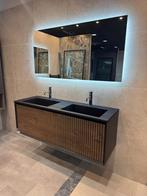 Complete badkamer meubel 140cm + mat zwart wastafel nieuw !, Ophalen of Verzenden, Nieuw