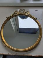 Prachtige ronde antieke spiegel met strik, Antiek en Kunst, Ophalen of Verzenden