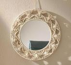 Zara Home macrame ronde spiegel geweven stof nieuw, Rond, Ophalen of Verzenden, Zo goed als nieuw, Minder dan 100 cm