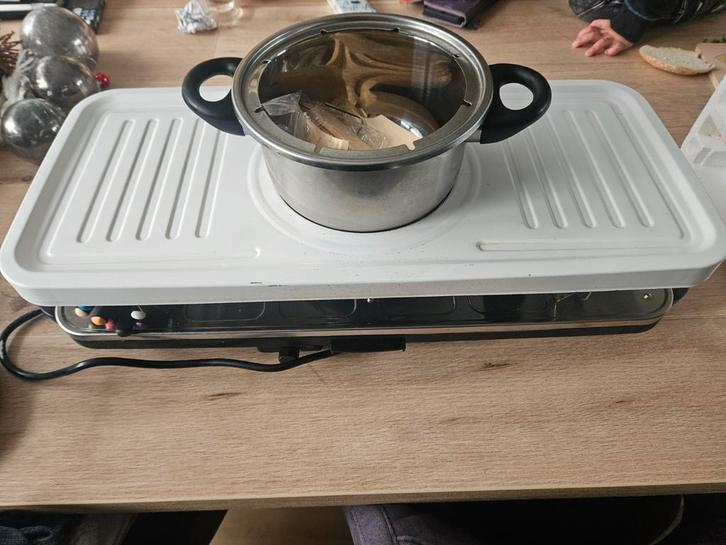 GourmetMax Raclette & Fondue-Set - 38-delig, Witgoed en Apparatuur, Fonduesets, Gebruikt, Fondueset, Elektrisch, Ophalen of Verzenden