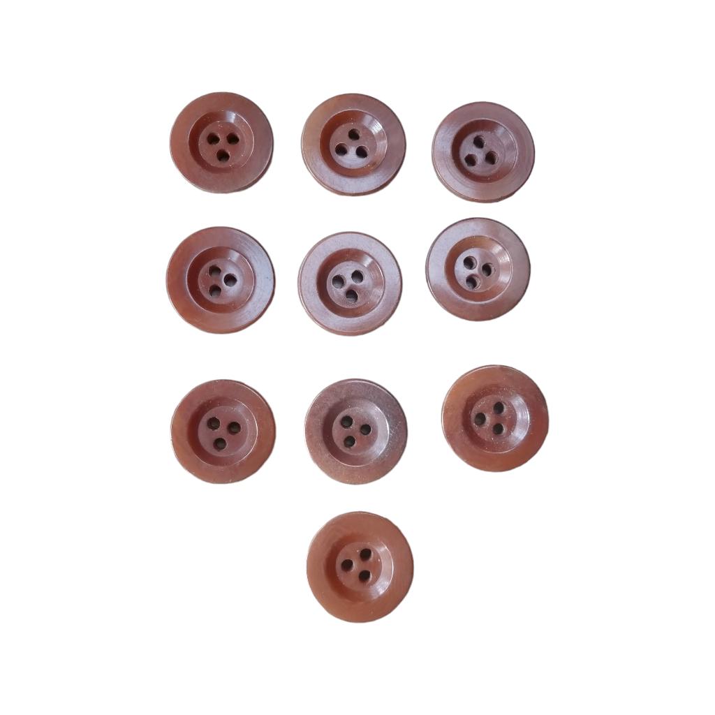 WWII Duits/Italiaanse Zeltbahn Knopen, Ophalen of Verzenden, Duitsland, Kleding of Schoenen