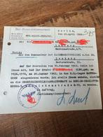 Originele brief vanuit SD dat broer in  KZ  Mauthausen, Verzamelen, Militaria | Tweede Wereldoorlog, Ophalen of Verzenden, Landmacht