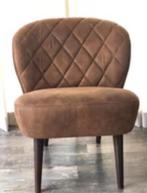 Fauteuil  - stof - cognac - stoel -, Ophalen, 75 tot 100 cm, Zo goed als nieuw, Stof