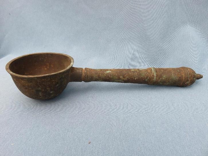 Bronzen cultus tempel lepel -13e - 17e eeuw - bodemvondst, Antiek en Kunst, Antiek | Koper en Brons, Brons, Ophalen of Verzenden