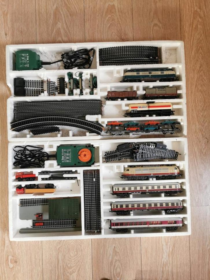 Grote Lima treinset ho, Hobby en Vrije tijd, Modeltreinen | H0, Gebruikt, Treinset, Gelijkstroom, Lima, Analoog, NS, Ophalen of Verzenden