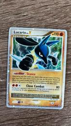 Pokémon card Lucario lv.X DP12 PROMO Holo + zilver edges, Losse kaart, Zo goed als nieuw, Verzenden
