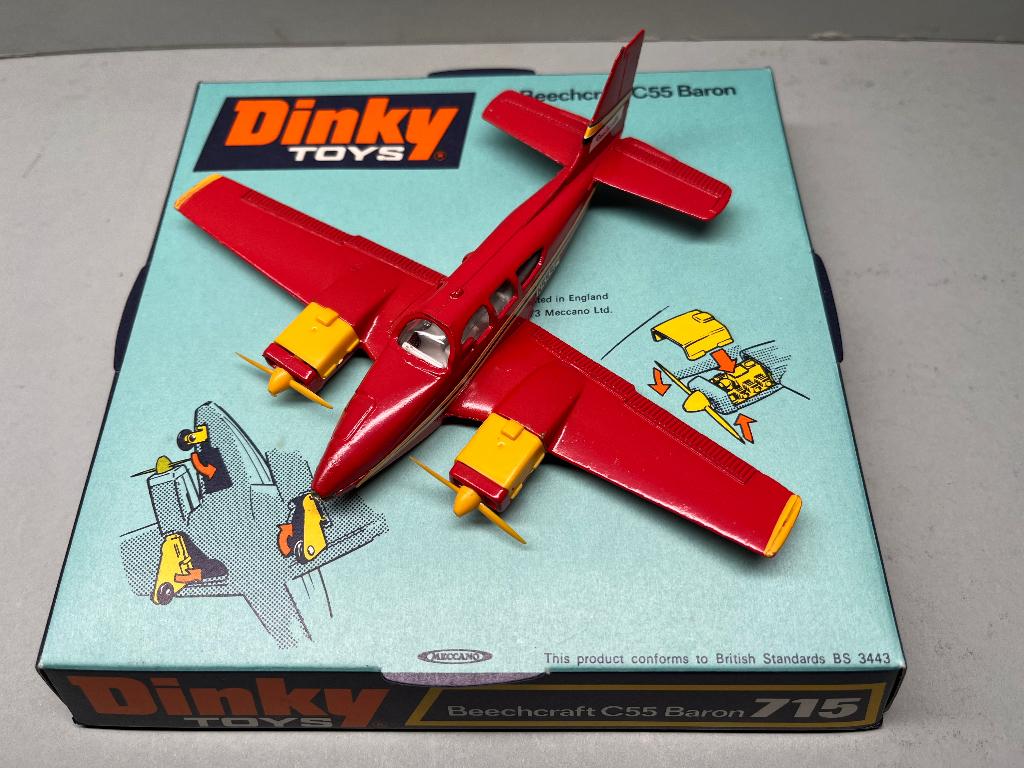 Dinky Toys Beechcraft C55 Baron nr. 715 OVP, Ophalen of Verzenden
