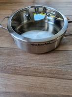 Stoofpan met deksel van kitchenAid., Ophalen, Zo goed als nieuw, Koekenpan of Braadpan