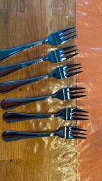 Hema luxe gebaksvorken, Huis en Inrichting, Ophalen, Zo goed als nieuw, Rvs of Chroom