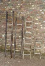 oude plukladder ladder ladders, Antiek en Kunst, Curiosa en Brocante, Ophalen