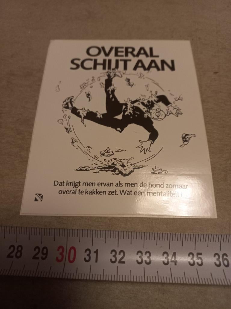 Overal schijt aan sjef van oekel, Verzamelen, Ophalen of Verzenden