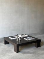 Vintage houten lage salontafel, Huis en Inrichting, Ophalen, 100 tot 150 cm, 50 tot 100 cm, Zo goed als nieuw