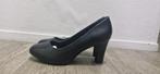 Zwarte leren pumps 5th Avenue, Ophalen, Pumps, Zwart, Nieuw