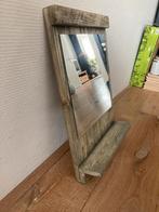 Stoere Houten Spiegel Wandspiegel NIEUW, Ophalen, Minder dan 50 cm, Nieuw, Minder dan 100 cm