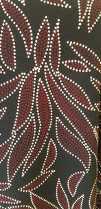 Nieuw, jurk, maat 50-52. Zwart-bordeau-wit., Verzenden, Maat 46/48 (XL) of groter, Nieuw, Knielengte