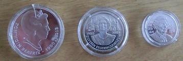 zilver, 3 penningen koninklijk huis, lees beschikbaar voor biedingen