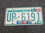 Kentekenplaat Washington USA Nummerplaat nummerbord License, Ophalen of Verzenden, Gebruikt, Auto's